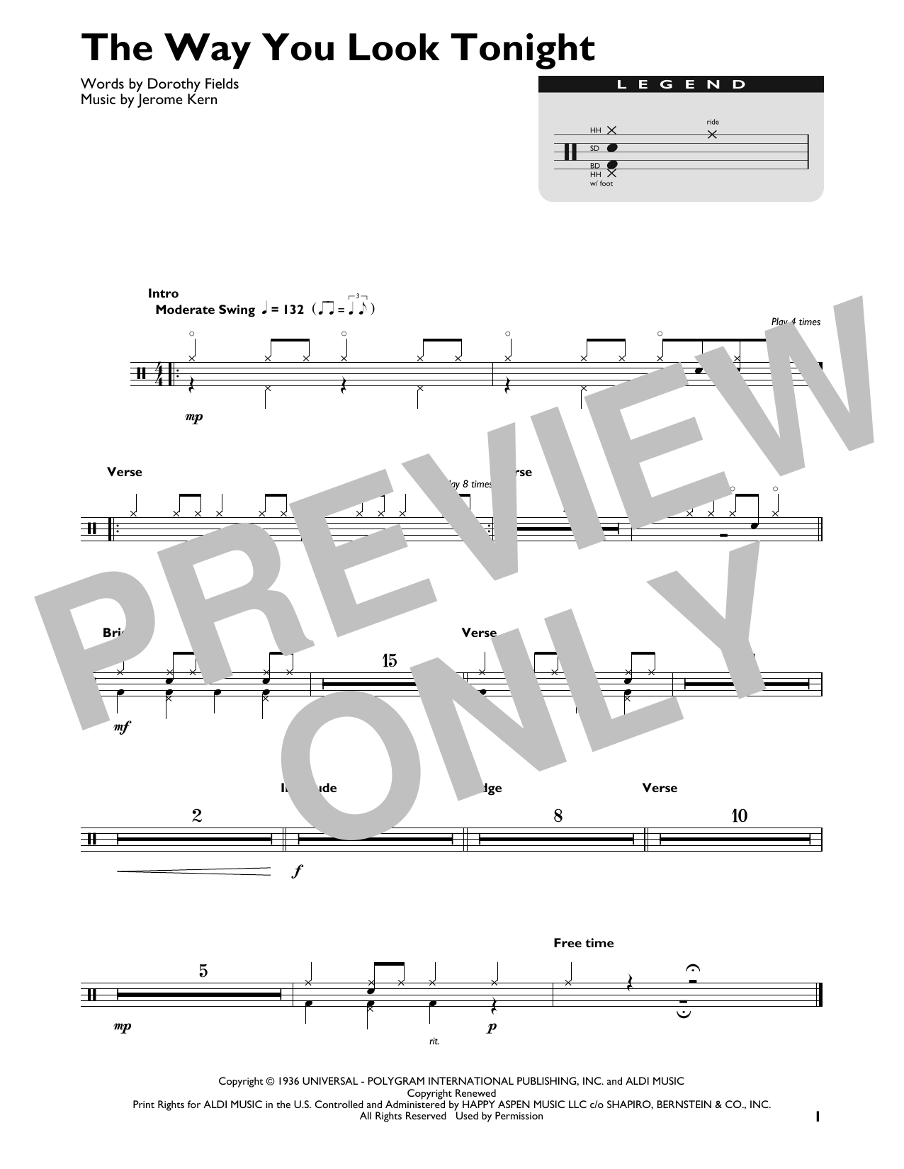 Download Frank Sinatra The Way You Look Tonight Sheet Music