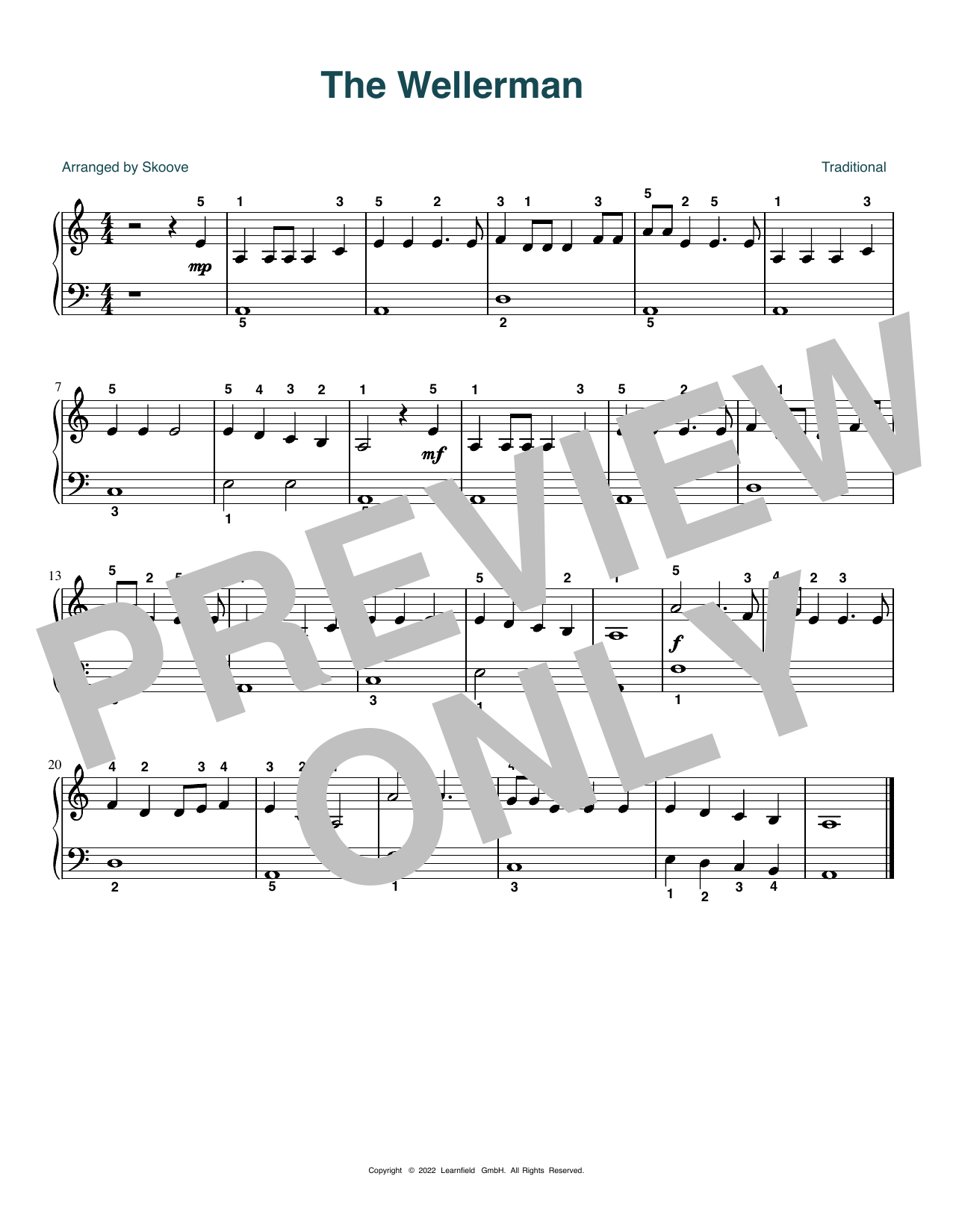 Download Traditional The Wellerman (arr. Skoove) Sheet Music