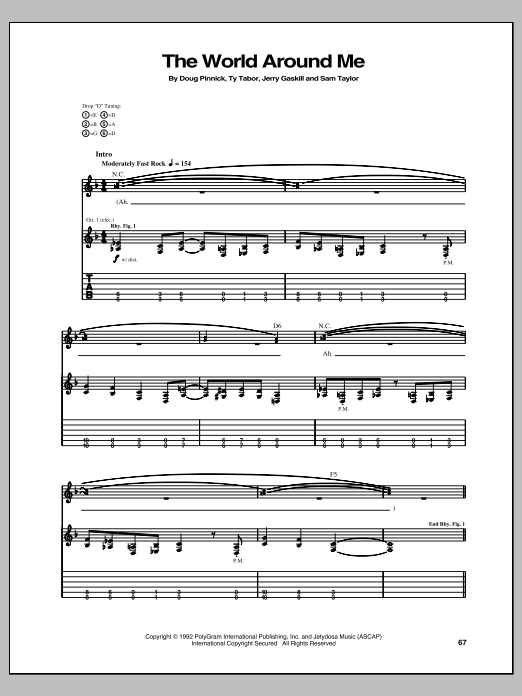 Download King's X The World Around Me Sheet Music