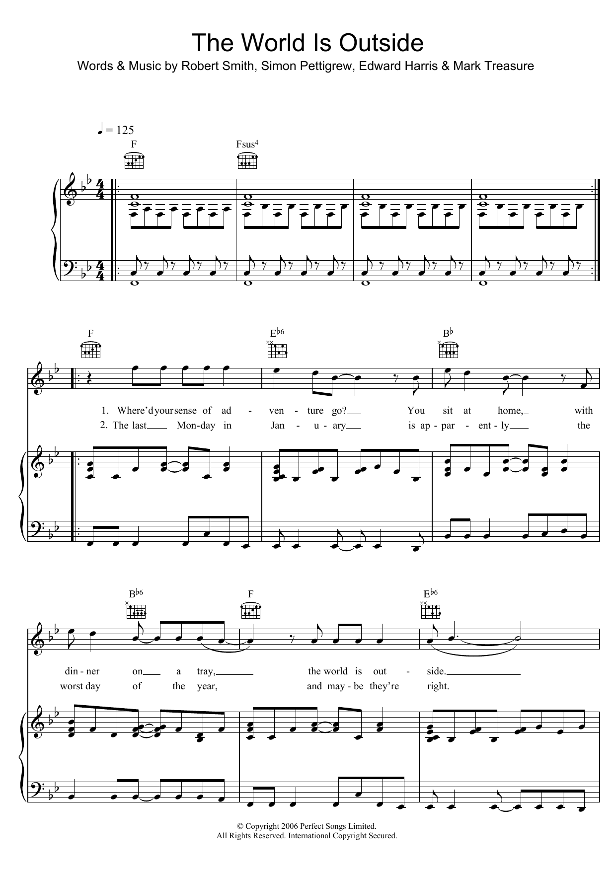 Download Ghosts The World Is Outside Sheet Music