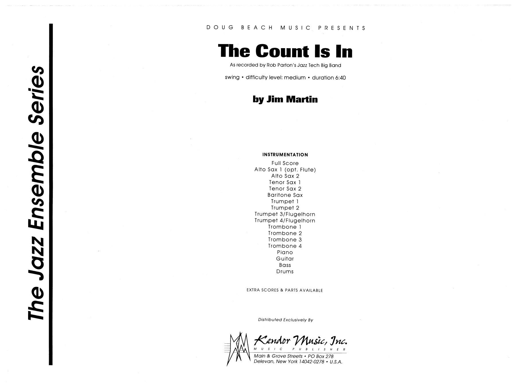 Download Martin The Count Is In - Full Score Sheet Music