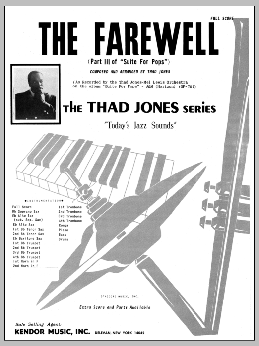Download Thad Jones The Farewell - Full Score Sheet Music