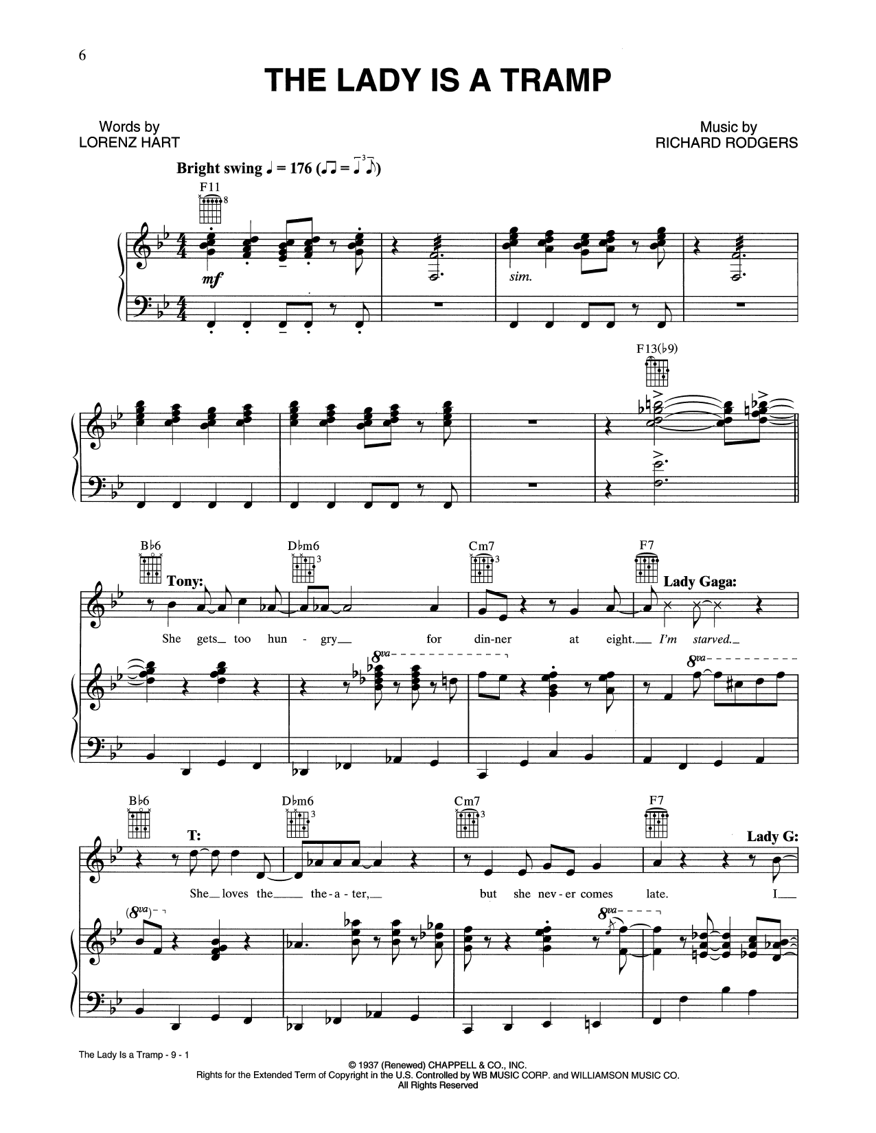 Download Tony Bennett & Lady Gaga The Lady Is A Tramp Sheet Music