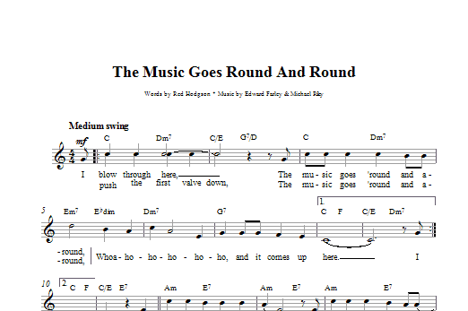 Louis Armstrong The Music Goes Round And Round sheet music notes printable PDF score