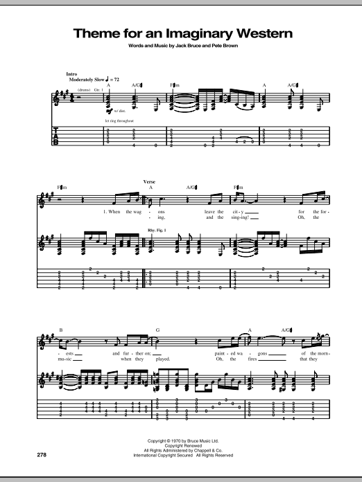 Download Mountain Theme For An Imaginary Western Sheet Music