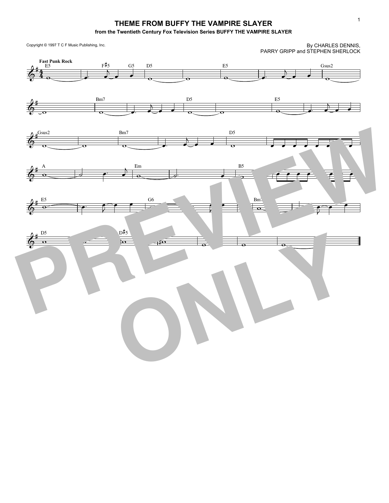 Download Nerf Herder Theme from Buffy The Vampire Slayer Sheet Music
