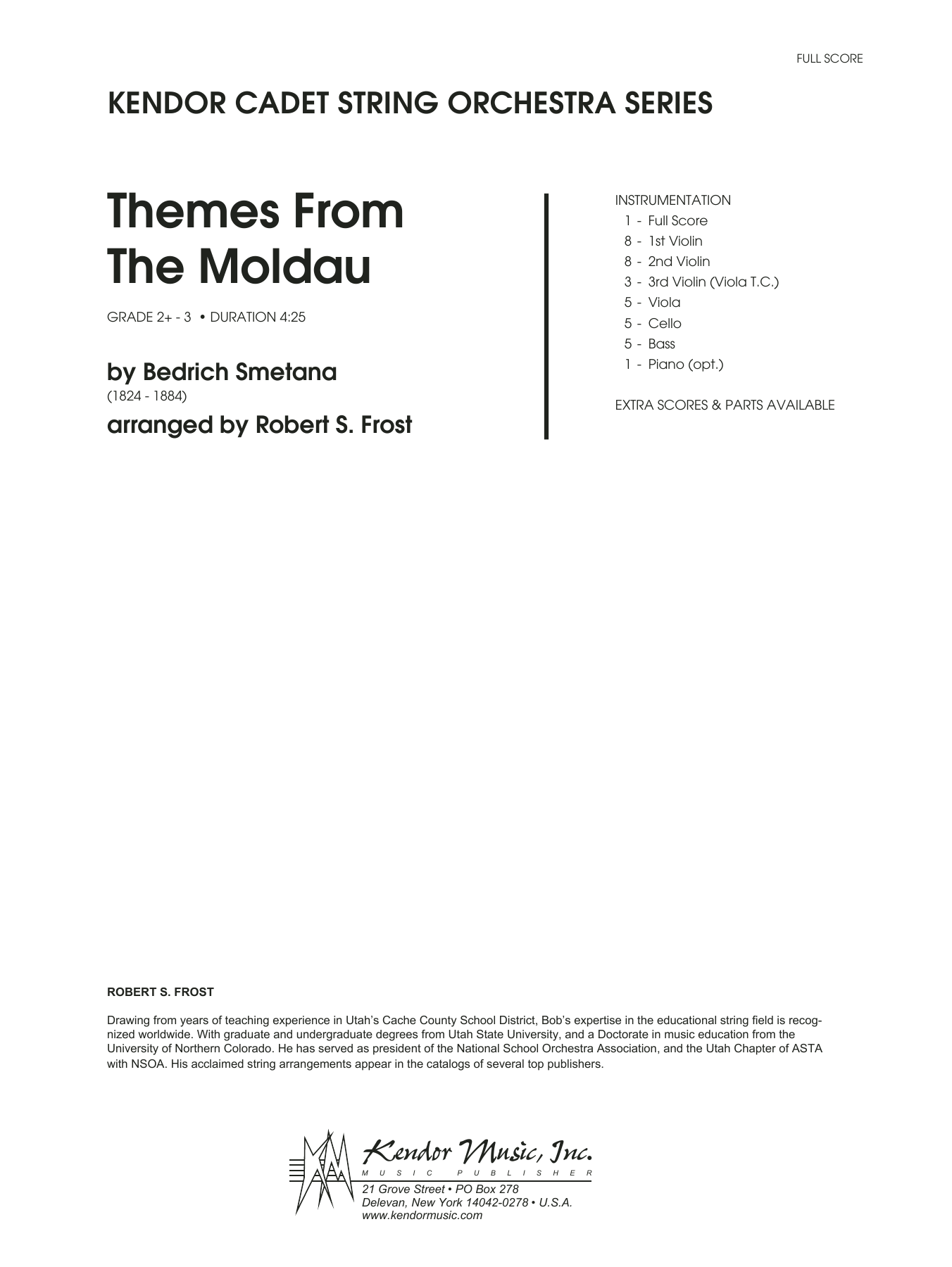 Download Robert S. Frost Themes From The Moldau - Full Score Sheet Music