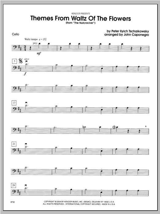 Download Caponegro Themes From Waltz Of The Flowers (From Sheet Music