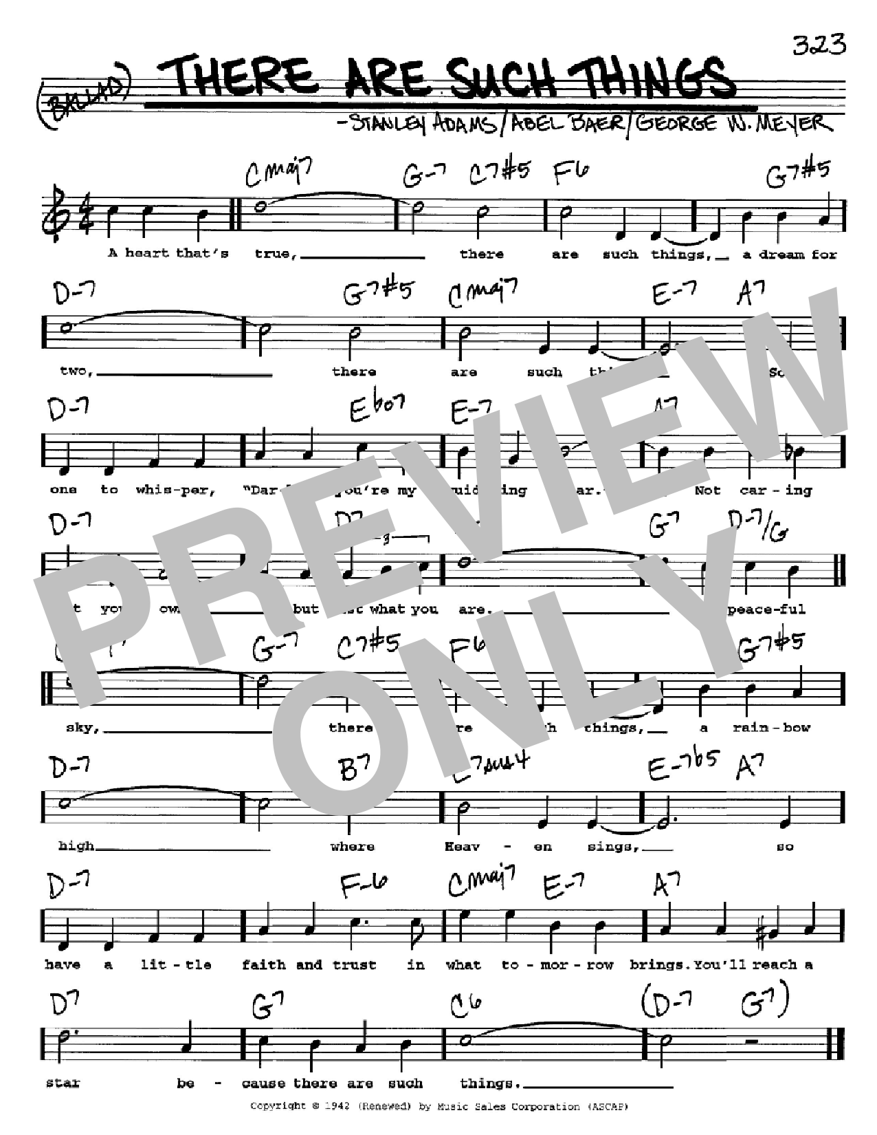 Download Frank Sinatra There Are Such Things Sheet Music