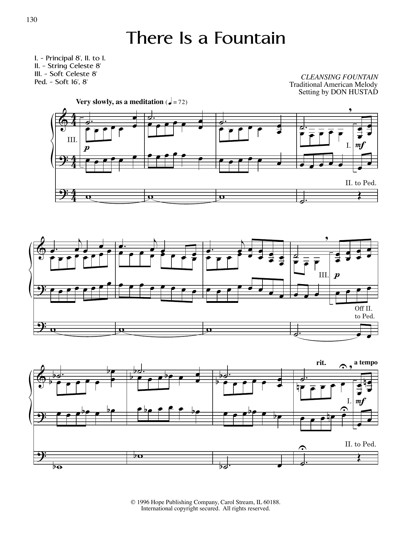 Download Don Hustad There Is a Fountain Sheet Music