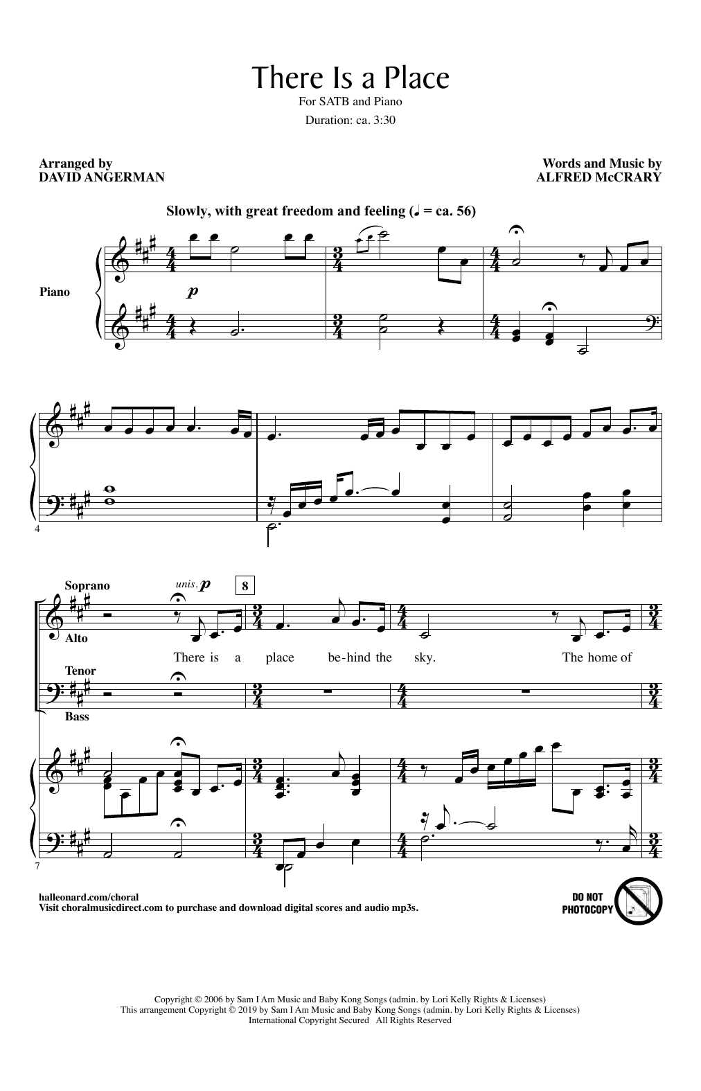 Download Alfred McCrary There Is A Place (arr. David Angerman) Sheet Music