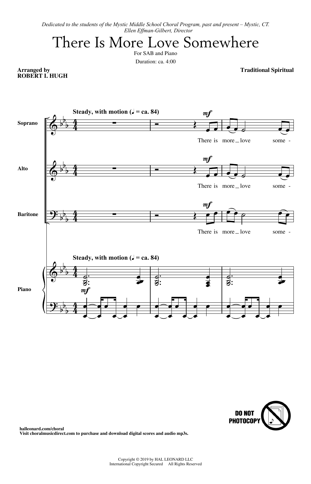 Download Traditional Spiritual There Is More Love Somewhere (arr. Robe Sheet Music