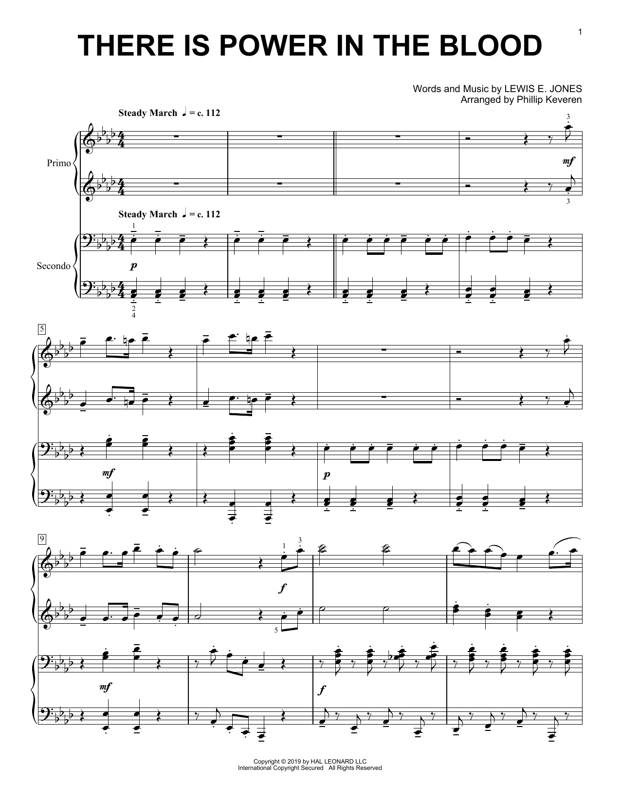 Download Lewis E. Jones There Is Power In The Blood (arr. Phill Sheet Music