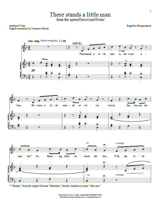 Download Constance Bache There Stands A Little Man Sheet Music