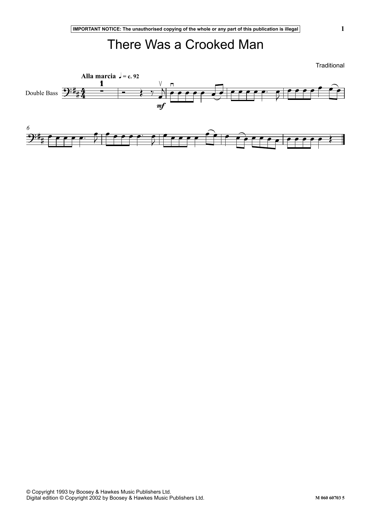 Download Traditional There Was A Crooked Man Sheet Music