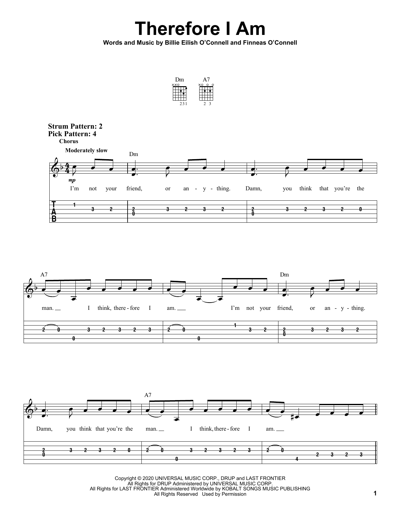 Download Billie Eilish Therefore I Am Sheet Music