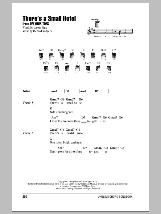 Download Rodgers & Hammerstein There's A Small Hotel Sheet Music