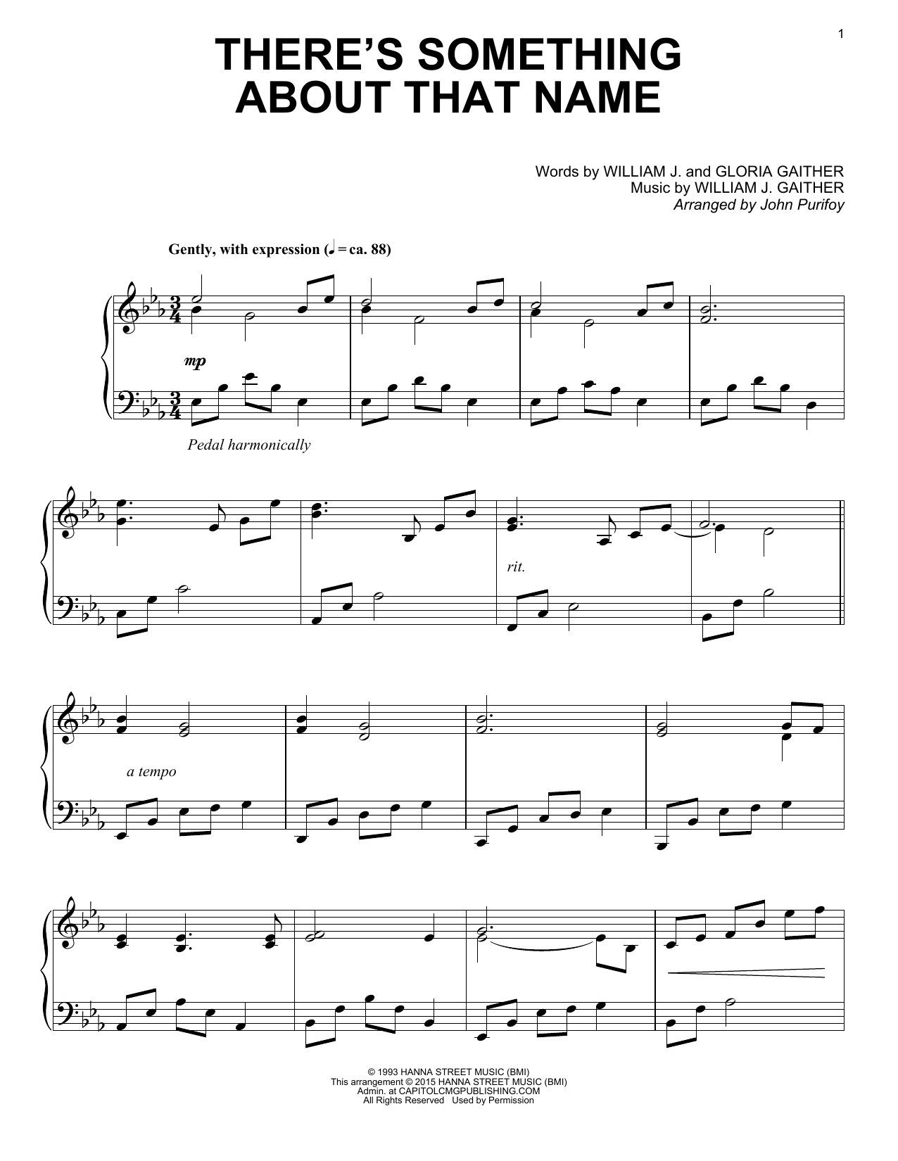 Download Gaither Vocal Band There's Something About That Name Sheet Music