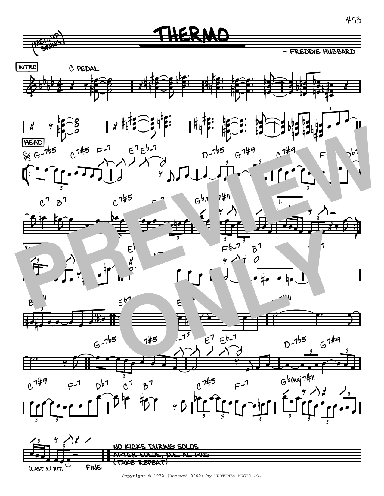 Download Freddie Hubbard Thermo Sheet Music