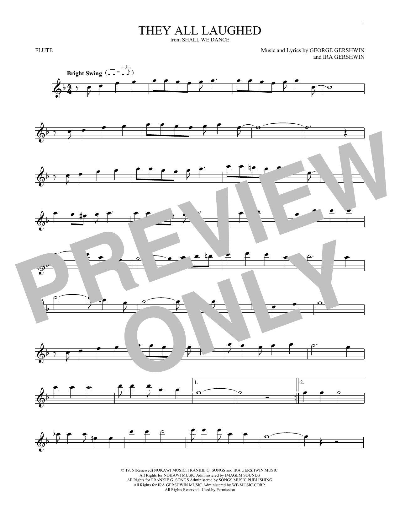 Download Frank Sinatra They All Laughed Sheet Music