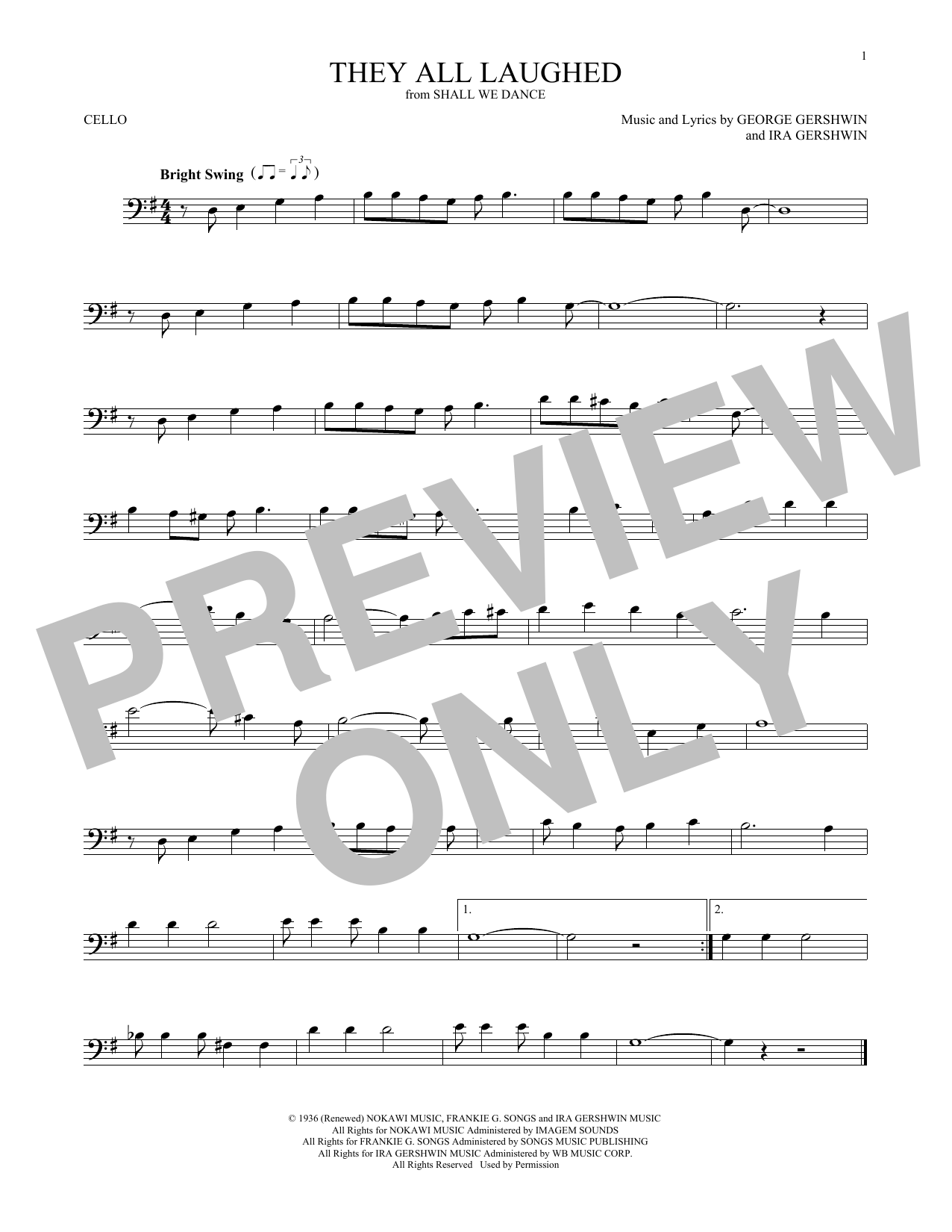 Download George Gershwin They All Laughed Sheet Music