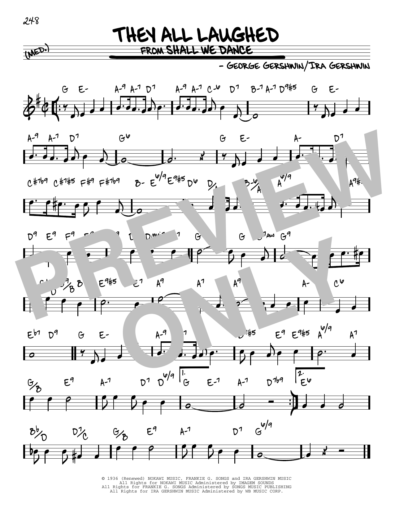 Download Ira Gershwin They All Laughed Sheet Music
