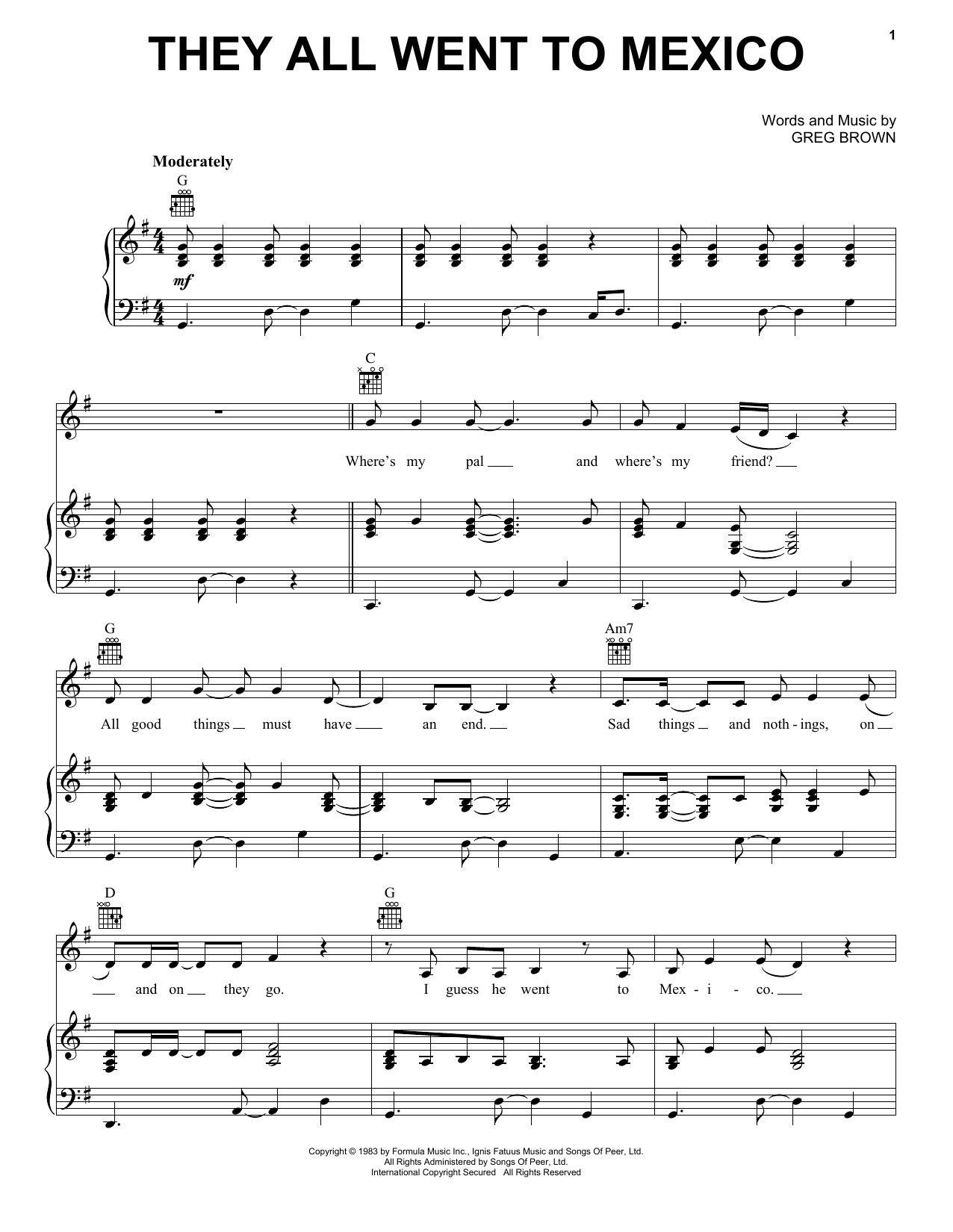 Download Santana They All Went To Mexico Sheet Music