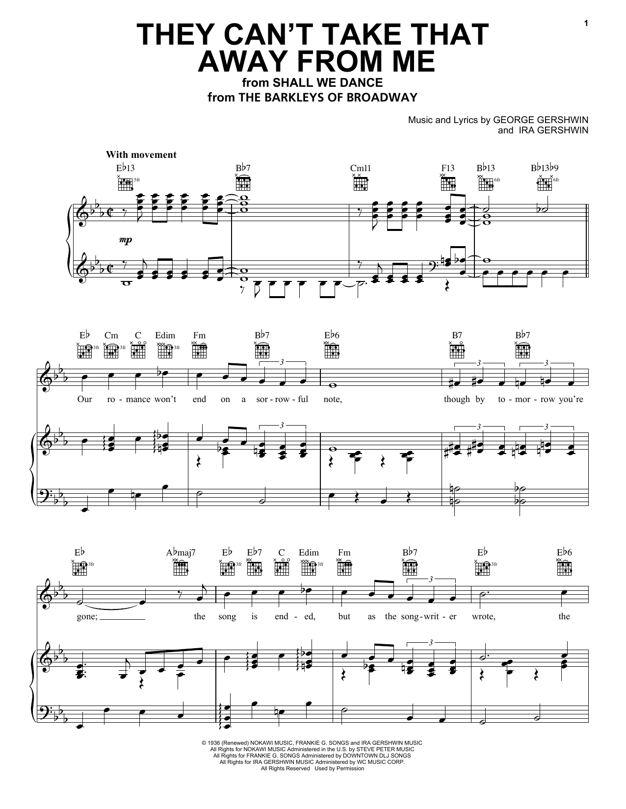 Download Rod Stewart They Can't Take That Away From Me Sheet Music