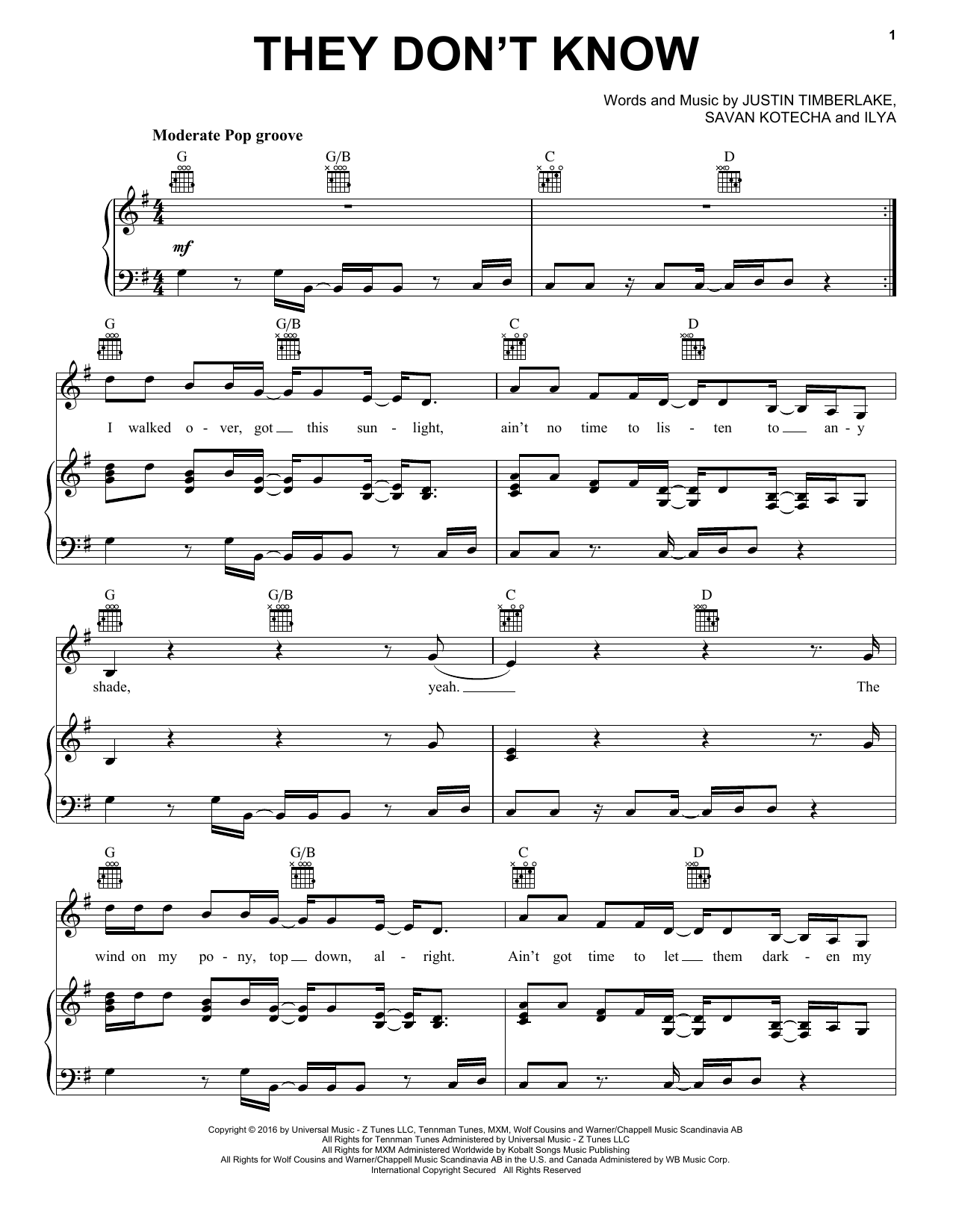 Download Ariana Grande They Don't Know Sheet Music