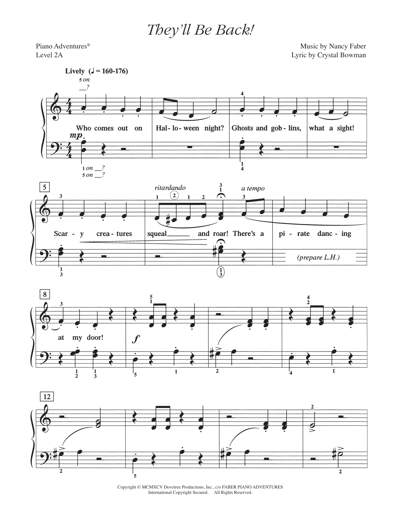 Download Nancy Faber They'll be Back! Sheet Music