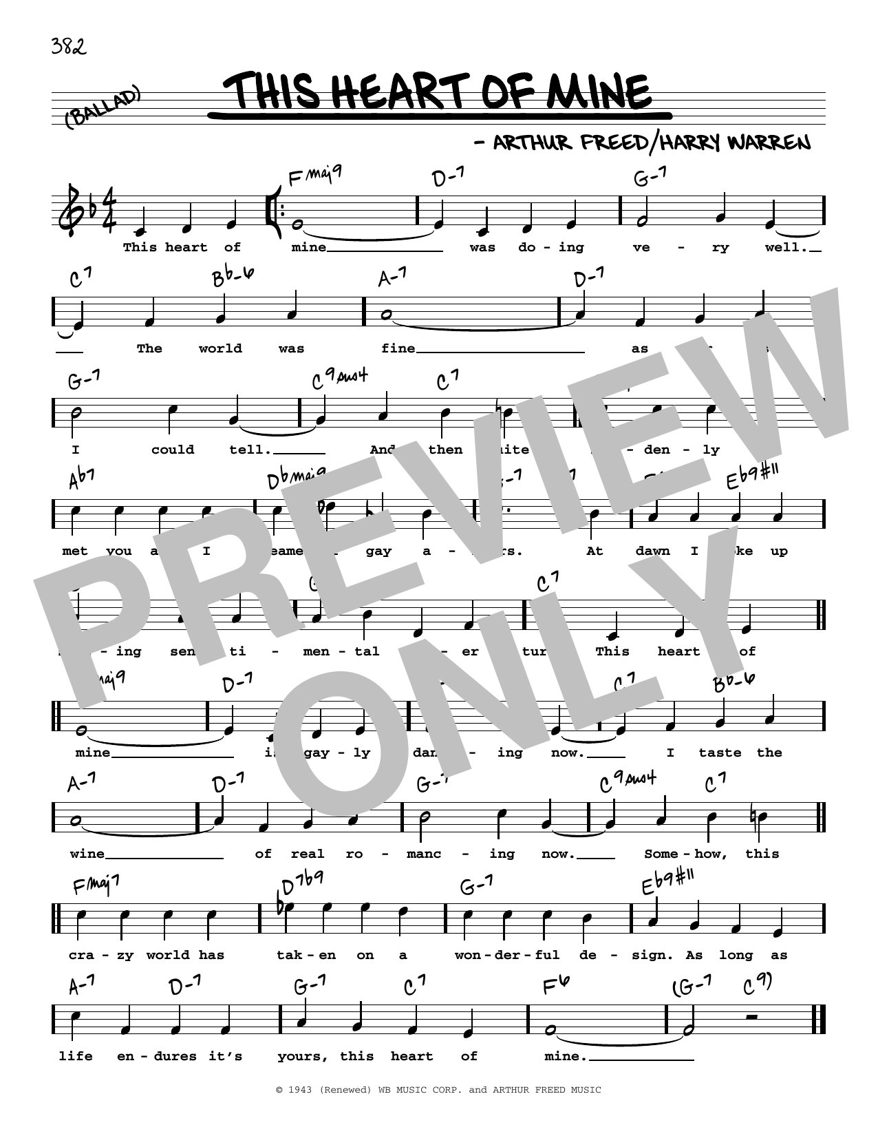 Download Johnny Mathis This Heart Of Mine (High Voice) Sheet Music
