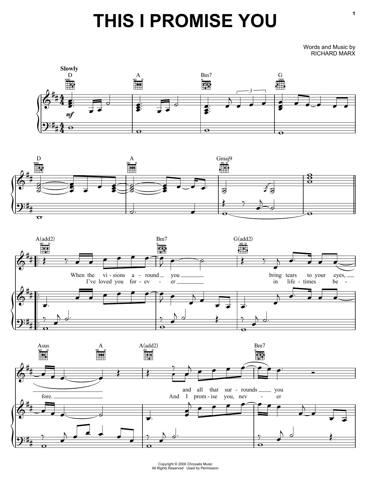 Download 'N Sync This I Promise You Sheet Music