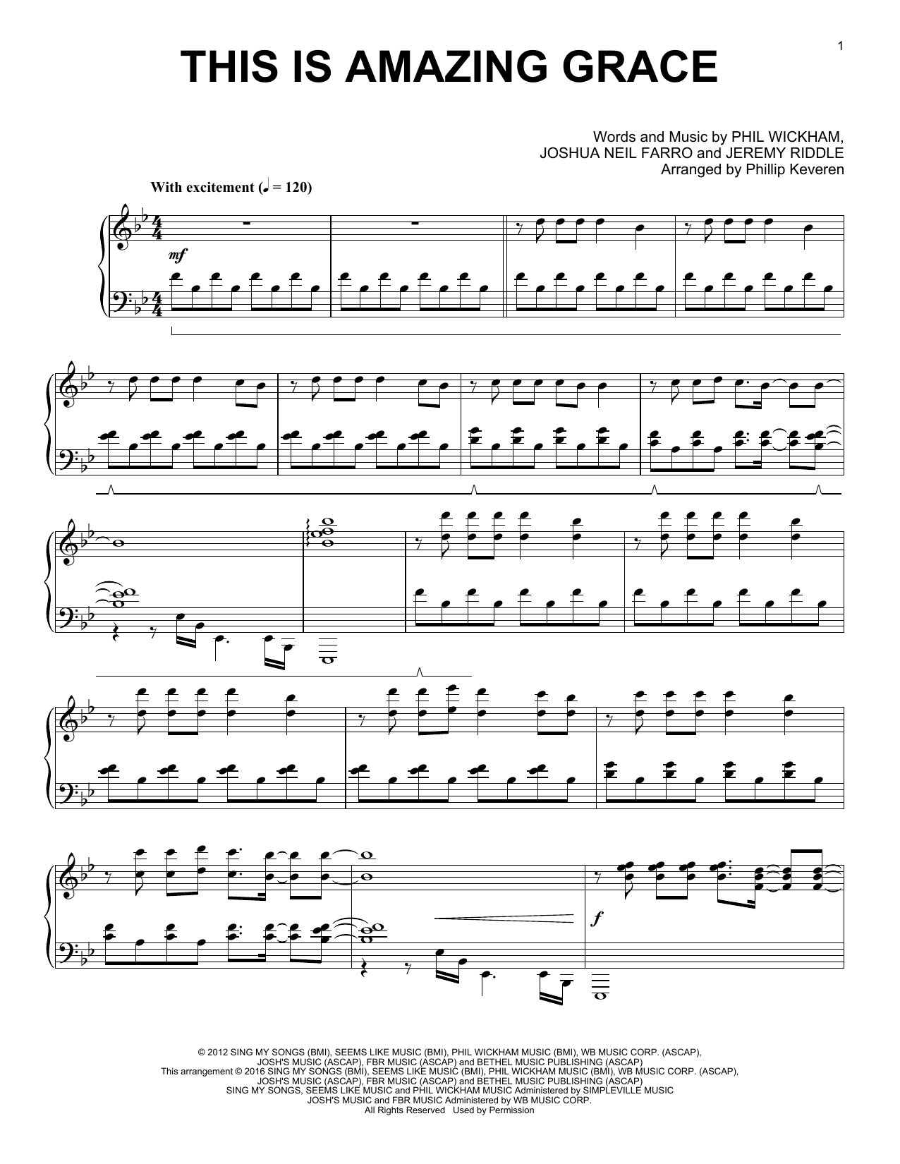 Download Phillip Keveren This Is Amazing Grace Sheet Music