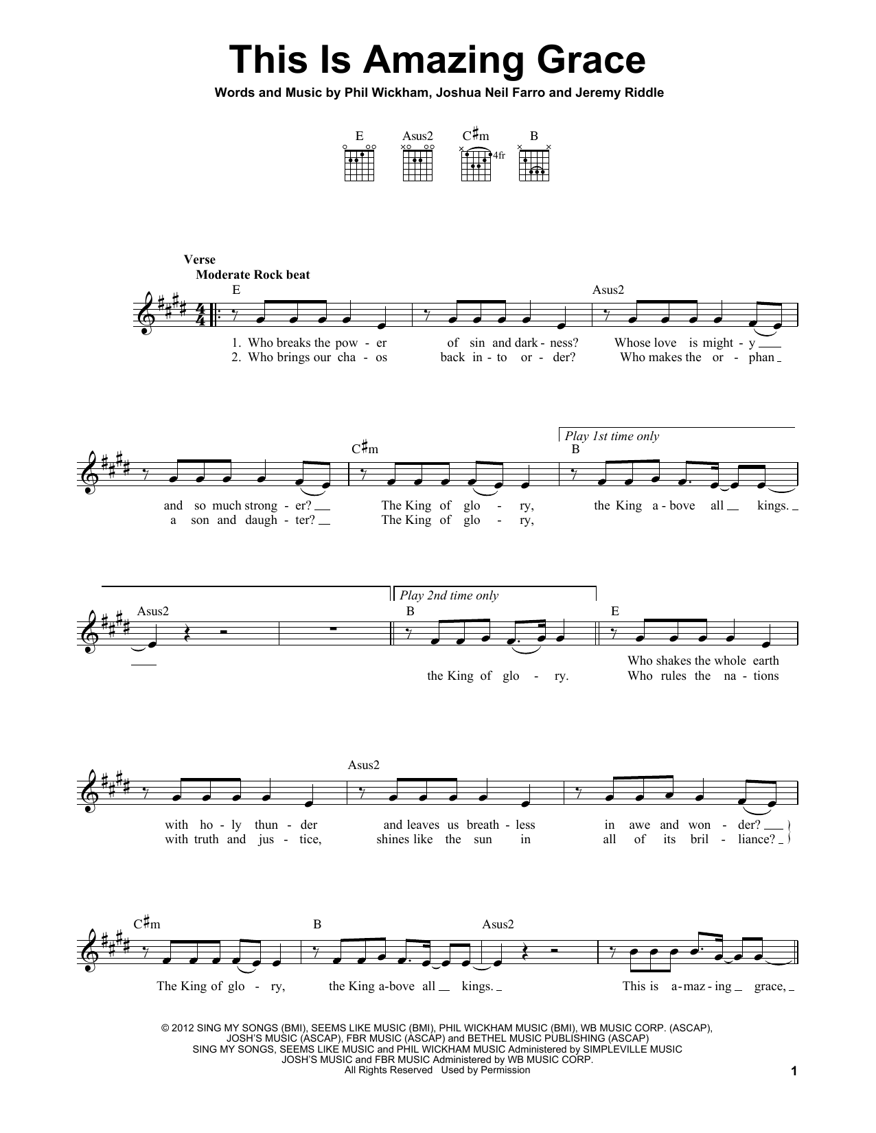 Download Phil Wickham This Is Amazing Grace Sheet Music