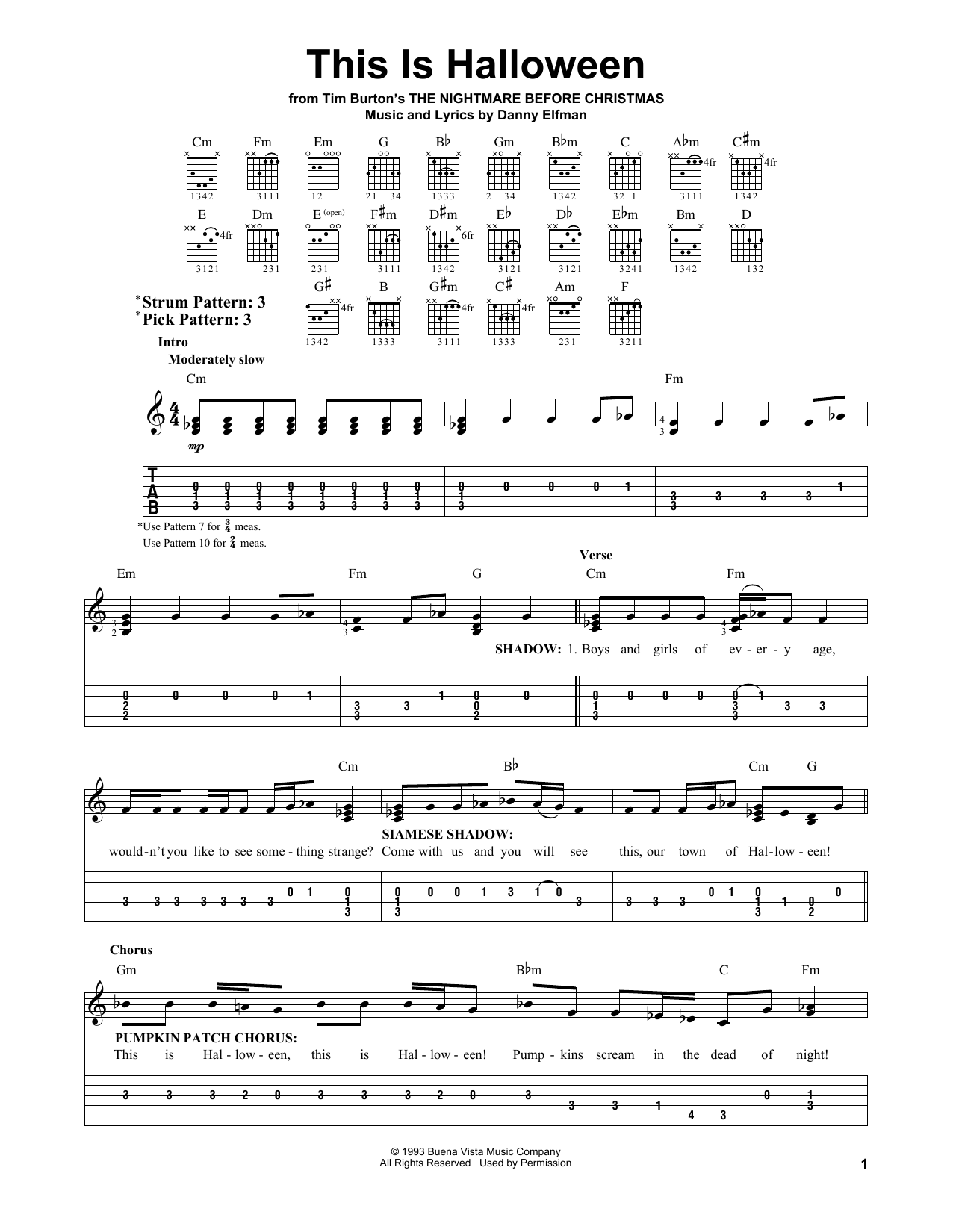 Download Danny Elfman This Is Halloween (from The Nightmare B Sheet Music