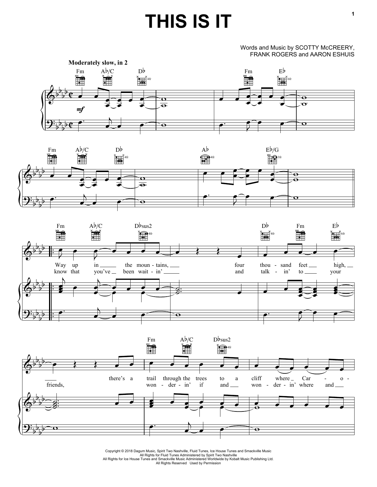 Download Scotty McCreery This Is It Sheet Music