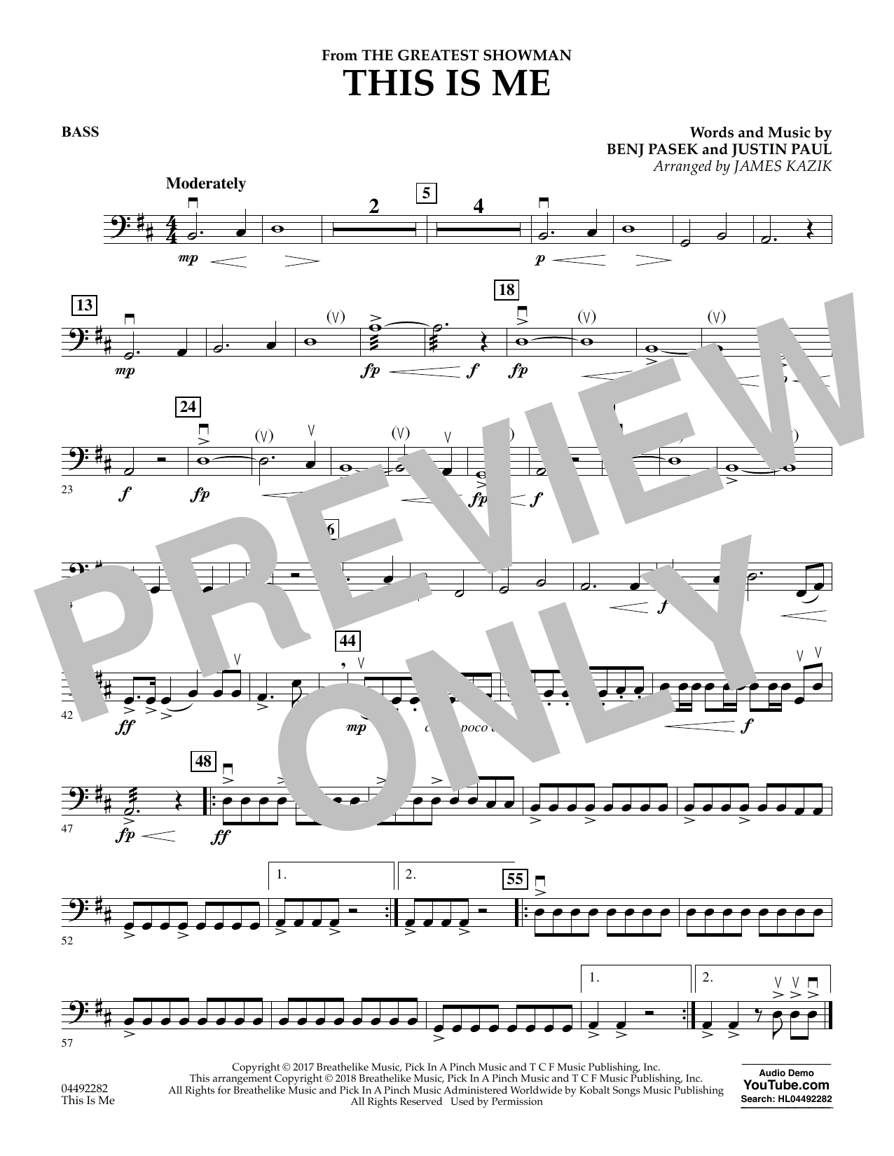 Download James Kazik This Is Me (from The Greatest Showman) Sheet Music