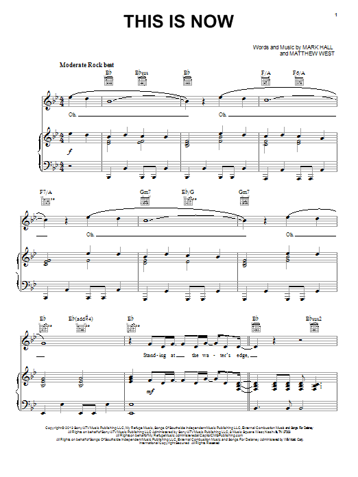 Download Casting Crowns This Is Now Sheet Music