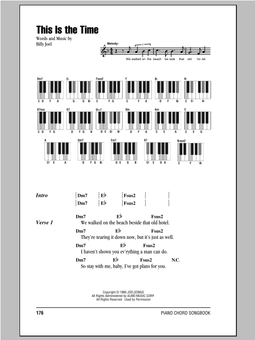 Download Billy Joel This Is The Time Sheet Music