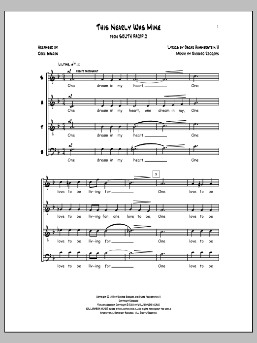 Download Deke Sharon This Nearly Was Mine Sheet Music