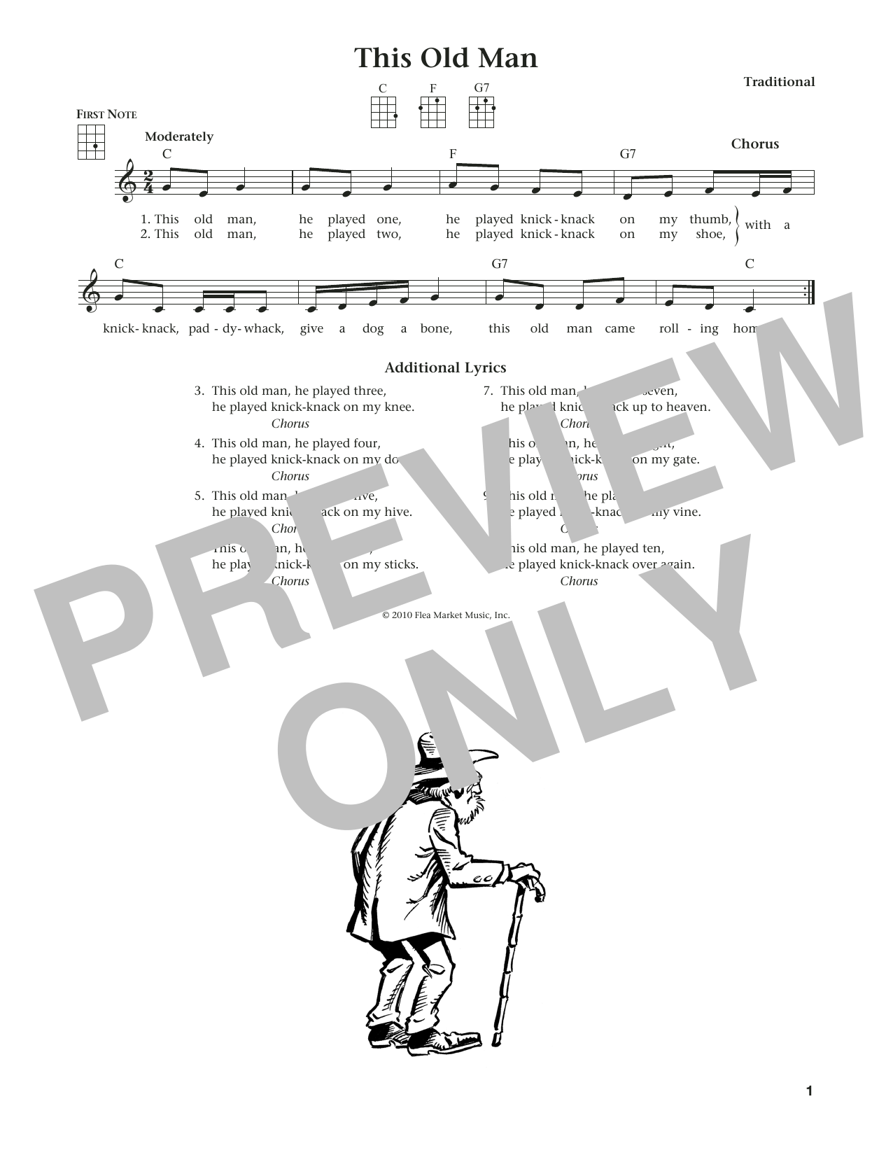 Download Traditional This Old Man (from The Daily Ukulele) ( Sheet Music