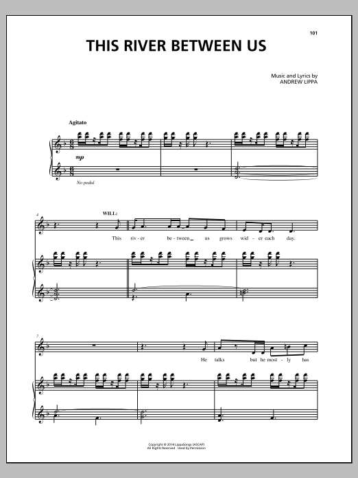 Download Andrew Lippa This River Between Us Sheet Music