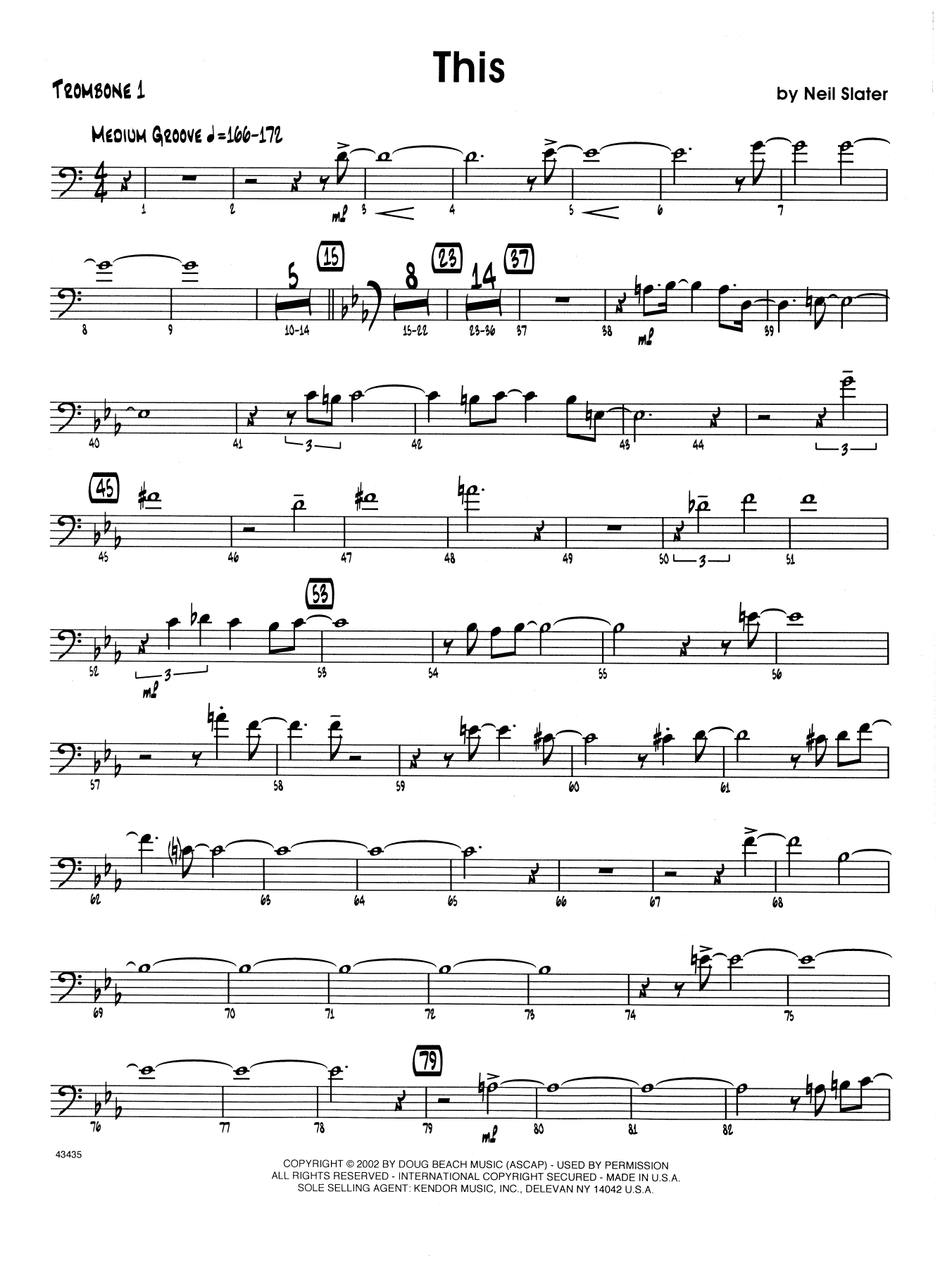 Download Neil Slater This - 1st Trombone Sheet Music