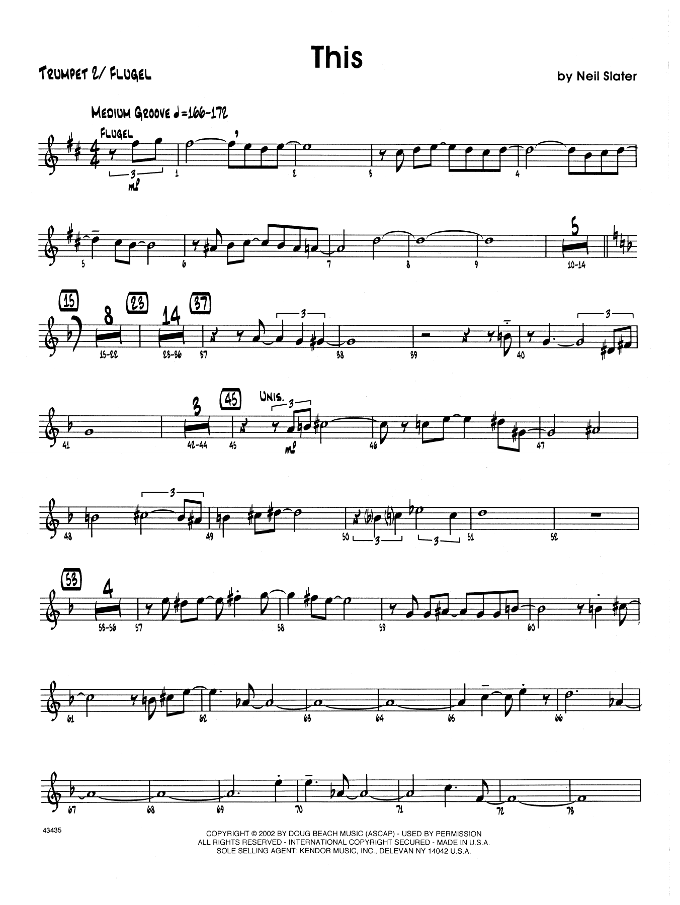 Download Neil Slater This - 2nd Bb Trumpet Sheet Music