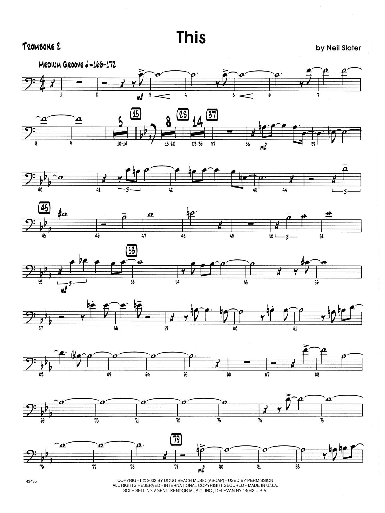 Download Neil Slater This - 2nd Trombone Sheet Music
