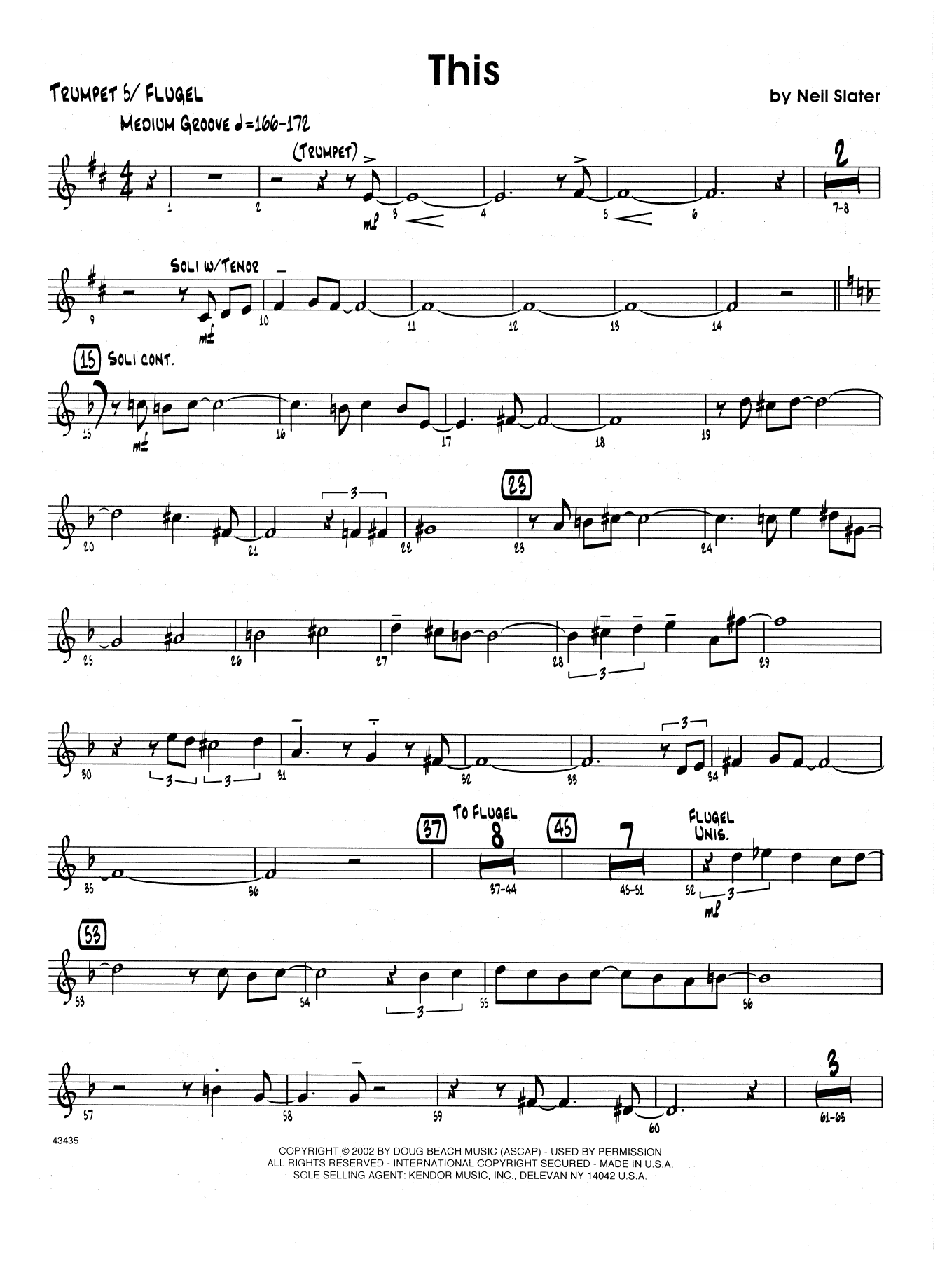 Download Neil Slater This - 5th Bb Trumpet Sheet Music