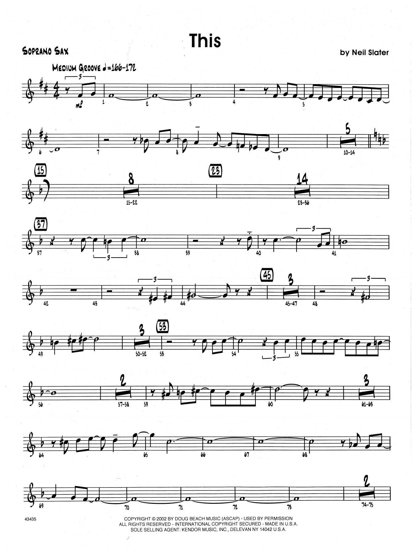 Download Neil Slater This - Bb Soprano Sax Sheet Music