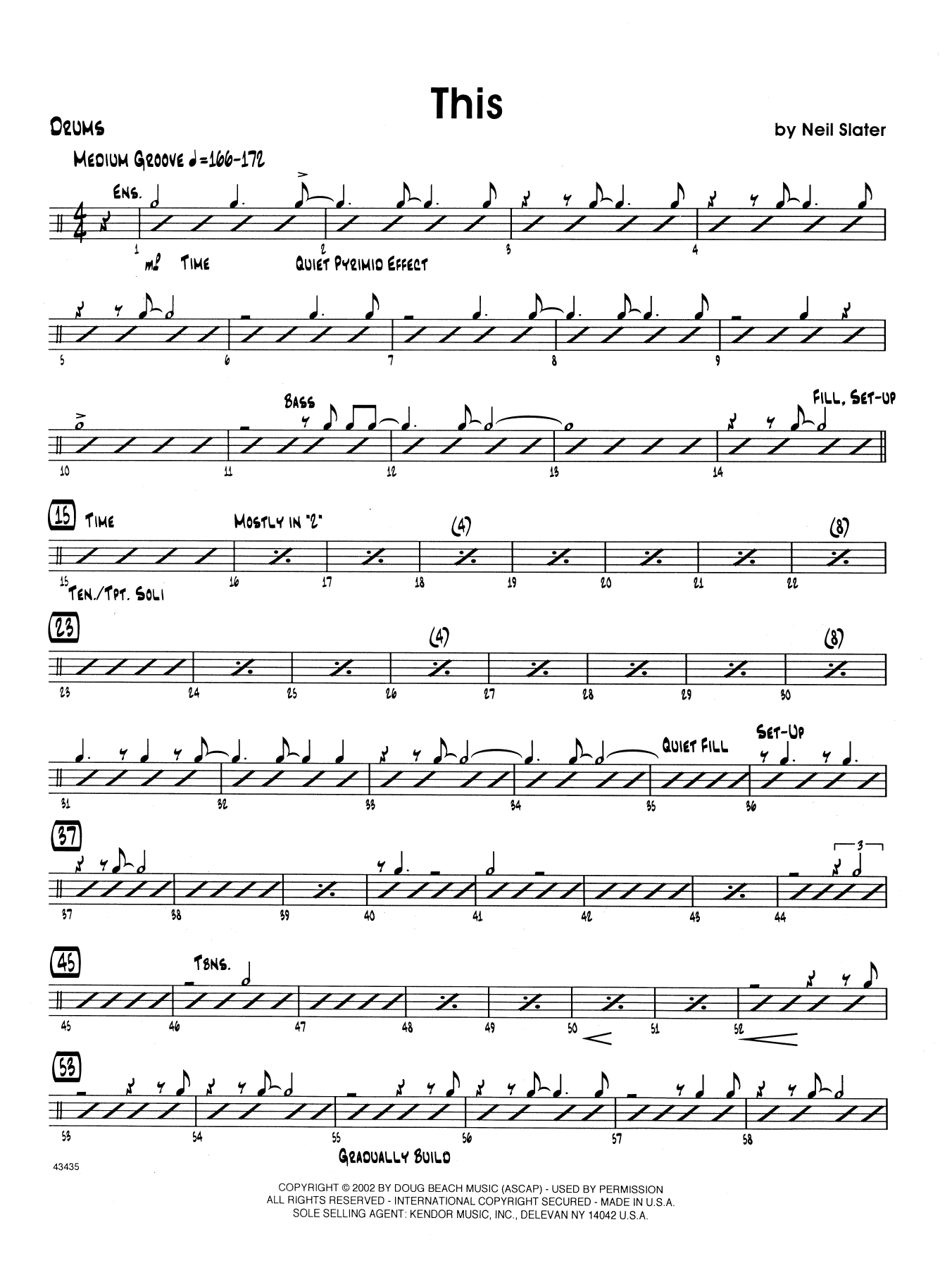 Download Neil Slater This - Drum Set Sheet Music