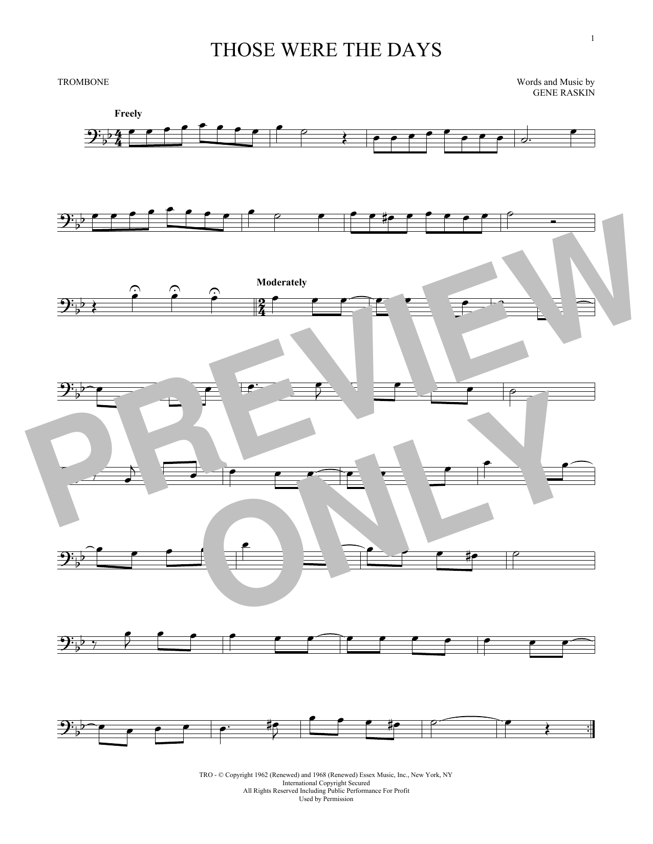 Download Mary Hopkin Those Were The Days Sheet Music