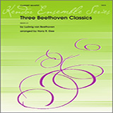 Download or print Three Beethoven Classics - Bass Clarinet Sheet Music Printable PDF 5-page score for Classical / arranged Woodwind Ensemble SKU: 313541.